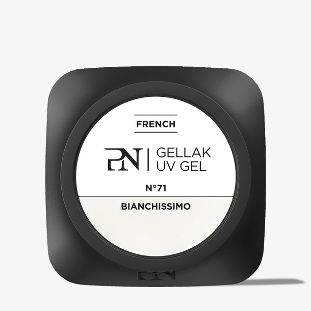 Gellak Nr 71 - Bianchissimo - Kridt hvid Gel