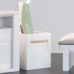 ProNails - Nail Wipes Beholder - Tr - Hvidlakeret