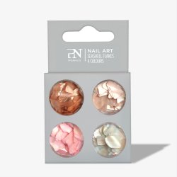 Seashell Flakes - Marmor effekt flager - 4 farver