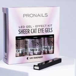 Effect Kit 3 x 6 ml - Sheer Cat Eye Gel + Magnet