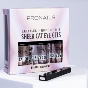 Effect Kit 3 x 6 ml - Sheer Cat Eye Gel + Magnet