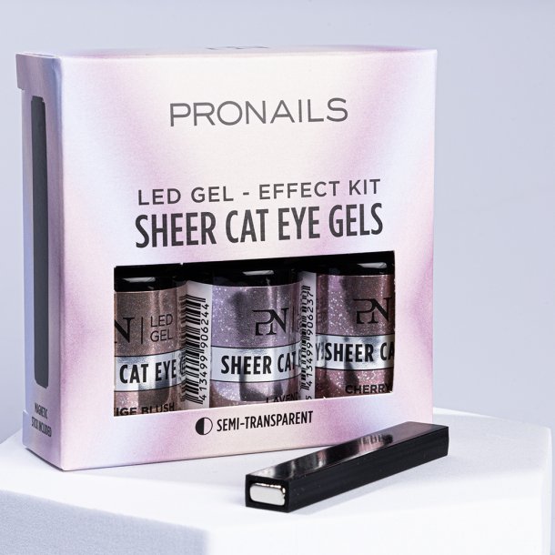 Effect Kit 3 x 6 ml - Sheer Cat Eye Gel + Magnet