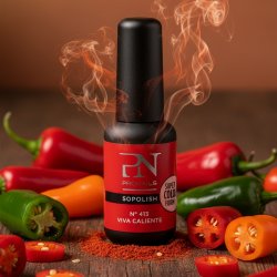 ProNails SOPOLISH Viva Caliente coral r�d gel polish manicure med h�jglans finish