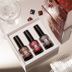 ProNails Dark Glam Extreme Glitter Gels � Bordeaux, Brown &amp; Black