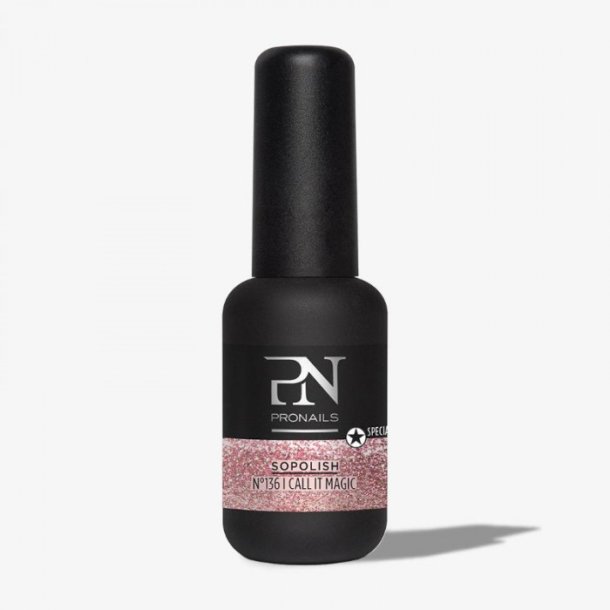 ProNails - Sopolish 136 - 8 ml - I Call It Magic - Rosa Glitter