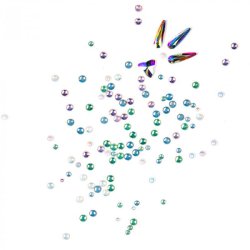 ProNails Unicorn Rhinsten &amp; Perler 306 stk.