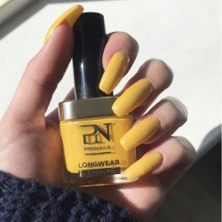 PRONAILS - LongWear Neglelak 189 - 10 ml - Mambo Mango / Pang Gul m. Glittereffekt