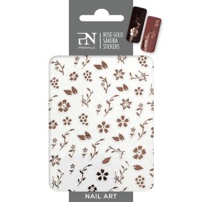 Rose Gold Sakura Nail Stickers