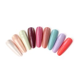 Mermaid Glitter Gel effekt ovenp� farve &ndash; transparent shimmer og mermaid glow finish