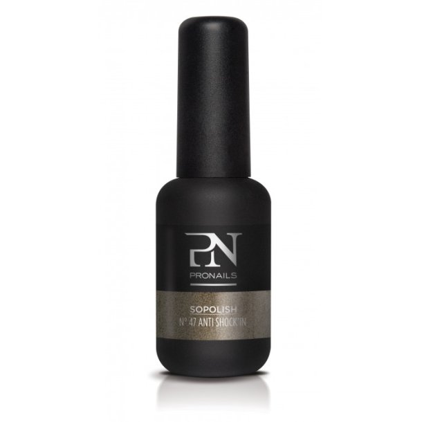 ProNails - Sopolish 47 - 8 ml - Anti Shock'in - Grnguld Metal