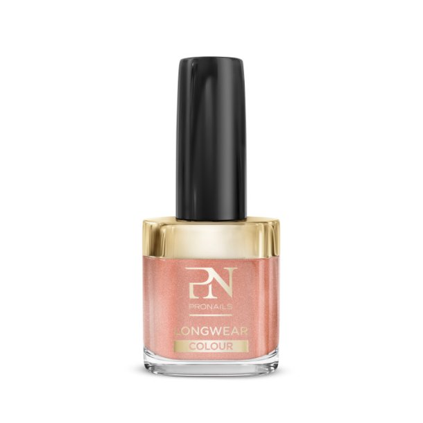 ProNails - LongWear Neglelak 313 - 10 ml - Hey Gorgeous / Glitter Fersken Nude
