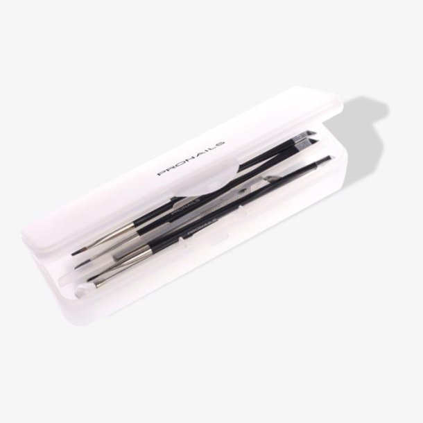 Plastic Brush Box - ske til Pensler &amp; File