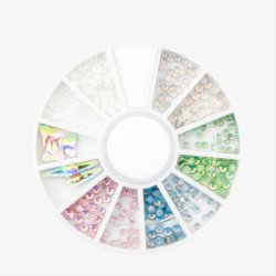 ProNails Unicorn Rhinsten &amp; Perler 306 stk.